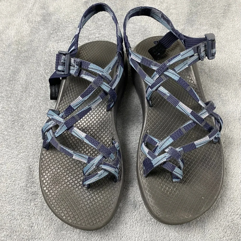 Chaco Womens Size 10 Z/Cloud 2 Sandals Blue Strappy Toe Loop Hiking Shoes